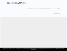 Tablet Screenshot of biznesmamy.pl